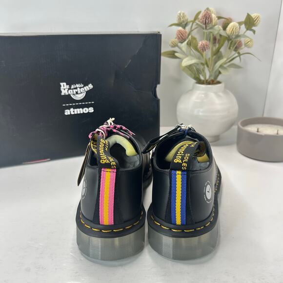 Dr Marten 1461 Atoms Leather Slip Resistant Oxford Shoe Black Men 9 Women 10 NWB - Picture 4 of 10